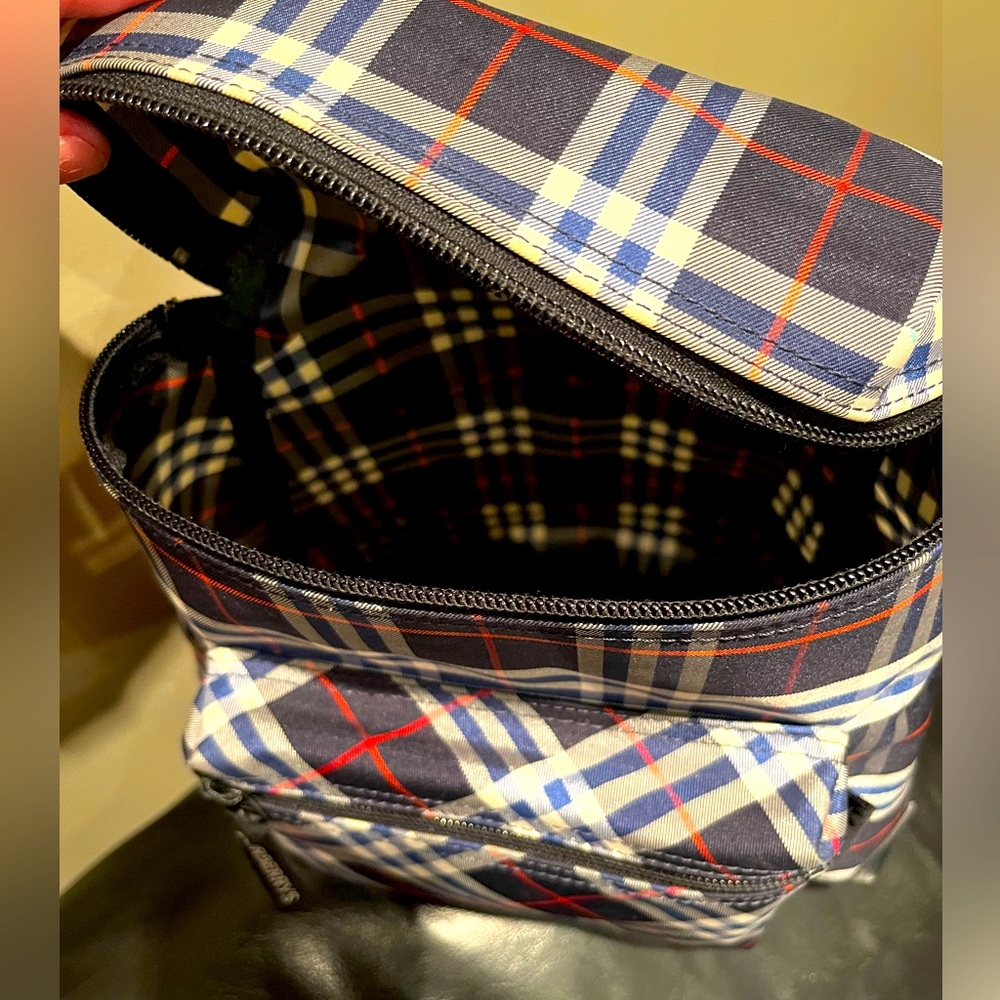 PreLoved Burberry Backpack Plaid Authentic Small Cute & Clean - Picture 5 of 7
